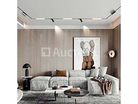 3 x verzonken magnetische rails – 20 mm – 48v – 2 meter – zwart – ip20 - afbeelding 4 van  6