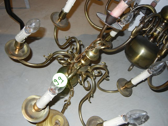 3 x vlaamse lusters (brons) - afbeelding 1 van  2