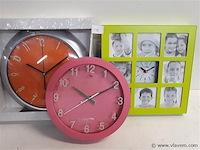 3 x wandklok 3 assortie - afbeelding 2 van  2