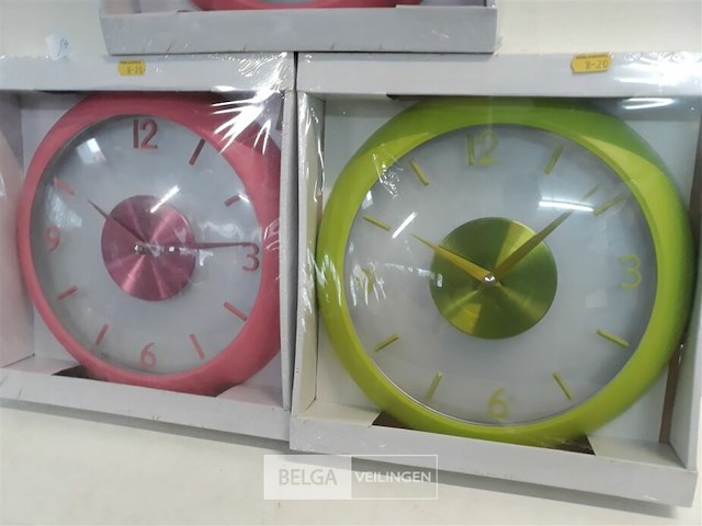 3 x wandklok 30 cm - afbeelding 3 van  3