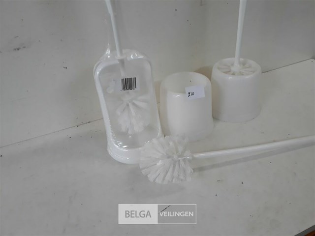 3 x wc borstel in houder - afbeelding 3 van  3
