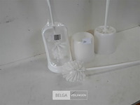3 x wc borstel in houder - afbeelding 3 van  3