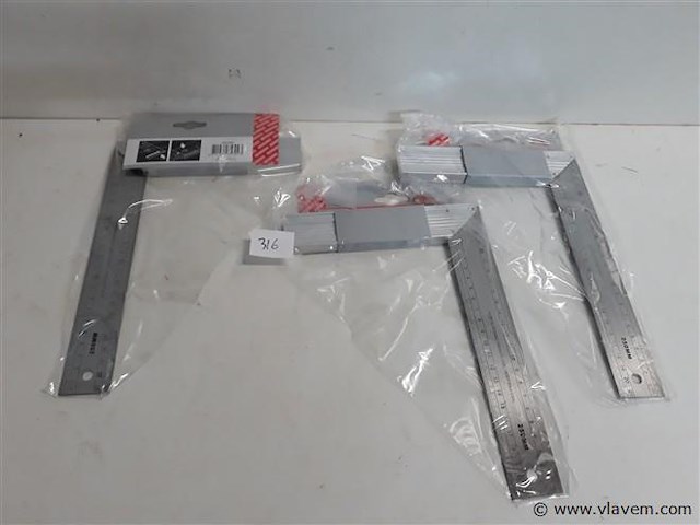 3 x winkelhaak 250 mm - afbeelding 1 van  2