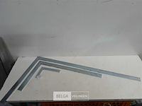 3 x winkelhaak staal 150-500-800 mm - afbeelding 2 van  3