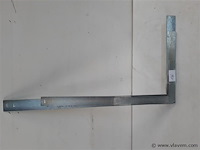 3 x winkelhaak staal 200-400-500 mm - afbeelding 1 van  2