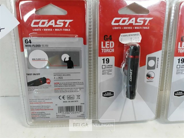 3 x zaklamp led als sleutelhanger - afbeelding 3 van  3