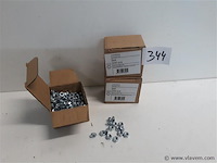 3 x zeskantmoeren verzinkt m 4 200 stuks - afbeelding 1 van  2