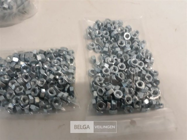 3 x zeskantmoeren verzinkt m 5 200 stuks - afbeelding 3 van  3