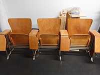 3-zit vintage theaterstoel - afbeelding 2 van  7