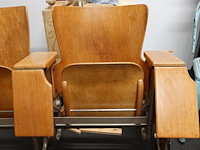 3-zit vintage theaterstoel - afbeelding 3 van  7