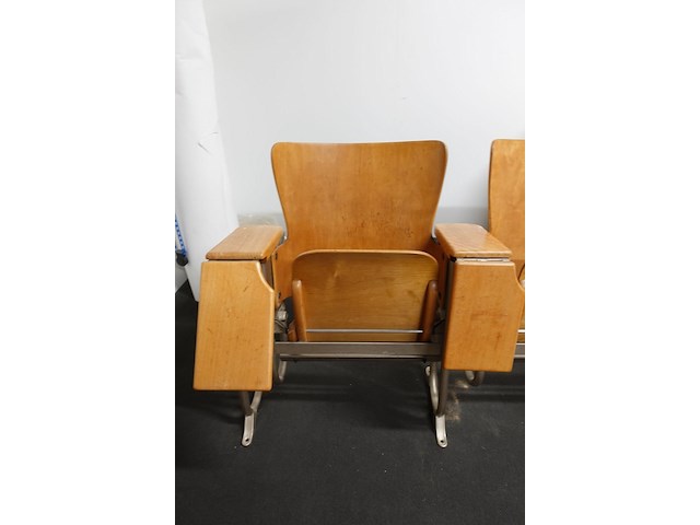 3-zit vintage theaterstoel - afbeelding 5 van  7