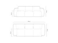 3-zits bank - terracotta stof - afbeelding 6 van  7