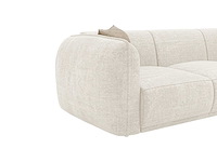 3-zits bank in beige chenillestof - afbeelding 4 van  6