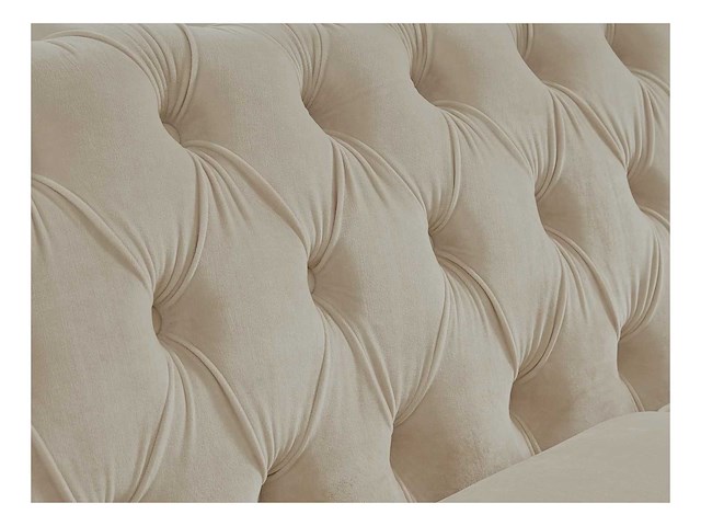 3-zits bank in beige fluweel - afbeelding 10 van  11