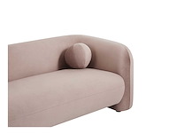 3-zits bank in roze fluweel - afbeelding 4 van  6