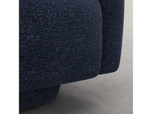 3-zits bank in textuurstof - marineblauw - ontwerp door federica francini - afbeelding 7 van  8