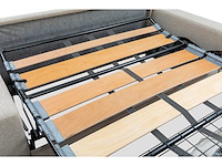 3-zits cab express in middernachtblauw fluweel - bed met brede latten 140 cm - matras 18 cm - afbeelding 5 van  8