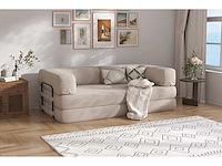 3-zits comfortabele bank - beige zijdoek - afbeelding 2 van  6