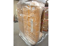 3-zits microvezelbank in een club met een oude leren look - afbeelding 8 van  8