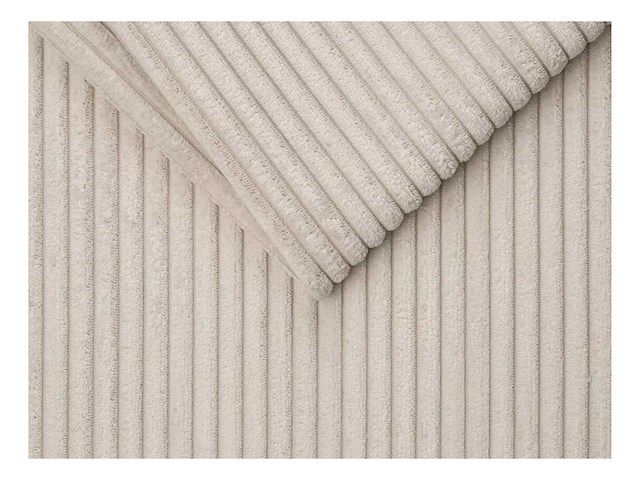 3-zits ombouwbank in beige ribfluwelen - bed met brede latten 140 cm - matras 22 cm - afbeelding 7 van  8
