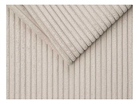 3-zits ombouwbank in beige ribfluwelen - bed met brede latten 140 cm - matras 22 cm - afbeelding 7 van  8