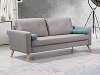 3-zits stoffen bank - heather grey - afbeelding 1 van  5