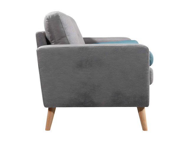 3-zits stoffen bank - heather grey - afbeelding 4 van  5