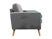 3-zits stoffen bank - heather grey - afbeelding 4 van  5