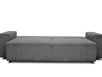 3-zitsbank josh - 239x86x85cm - met opbergruimte - antraciet ribfluweel - afbeelding 6 van  7