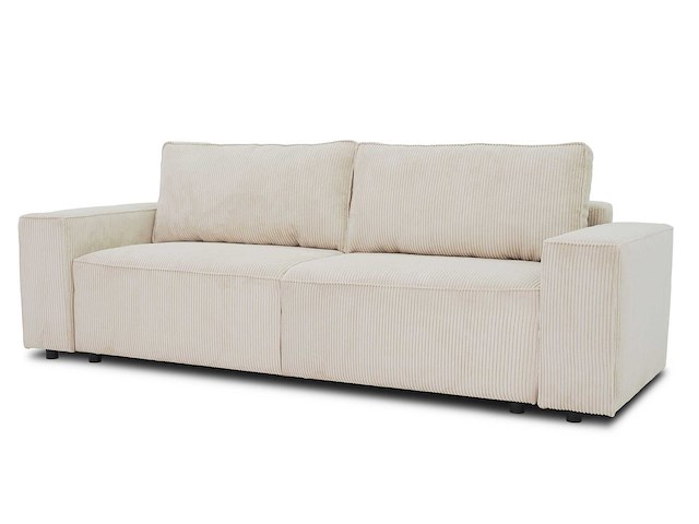 3-zitsbank josh - met opbergruimte - beige ribfluweel - afbeelding 1 van  7