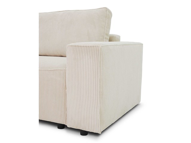 3-zitsbank josh - met opbergruimte - beige ribfluweel - afbeelding 2 van  7