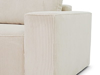 3-zitsbank josh - met opbergruimte - beige ribfluweel - afbeelding 2 van  7