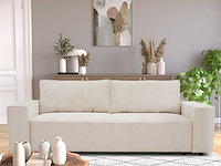 3-zitsbank josh - met opbergruimte - beige ribfluweel - afbeelding 6 van  7