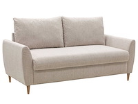 3-zitsbank lino - beige stof - afbeelding 1 van  7