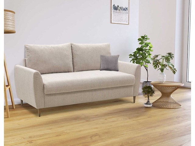 3-zitsbank lino - beige stof - afbeelding 5 van  7