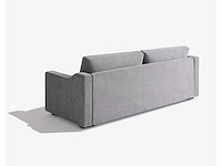 3-zitter bank - cabrio met 18 cm matras - grijze stof - afbeelding 2 van  6