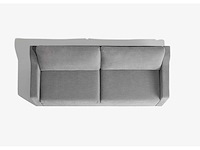 3-zitter bank - cabrio met 18 cm matras - grijze stof - afbeelding 3 van  6