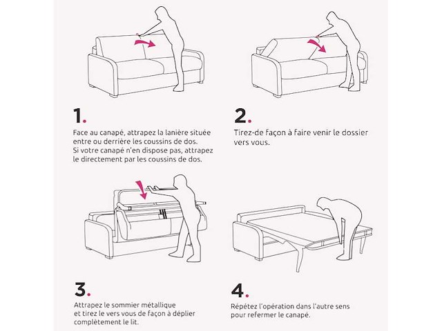 3-zitter bank - cabrio met 18 cm matras - grijze stof - afbeelding 5 van  6