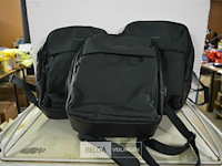 3 zwarte rugzakken - afbeelding 1 van  3