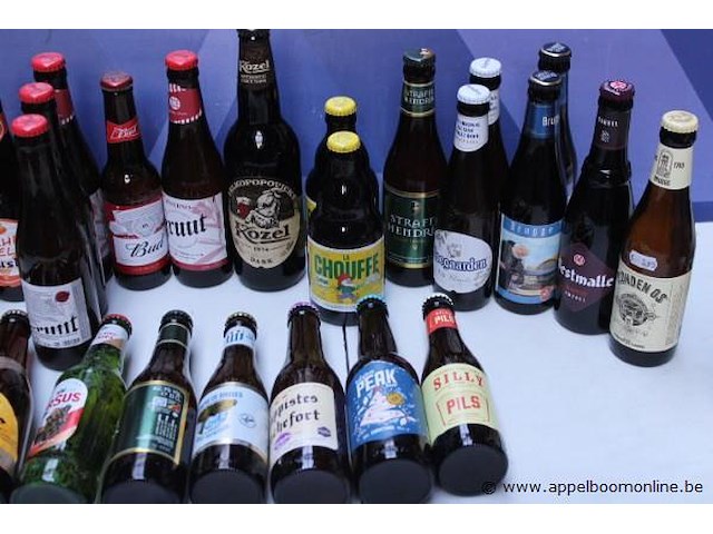 30 div flesjes bier, wo. leffe, chouffe - afbeelding 3 van  4