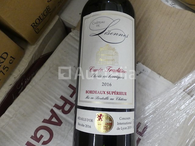 30 dozen van 6 flessen château de lisennes rode wijn - afbeelding 2 van  6