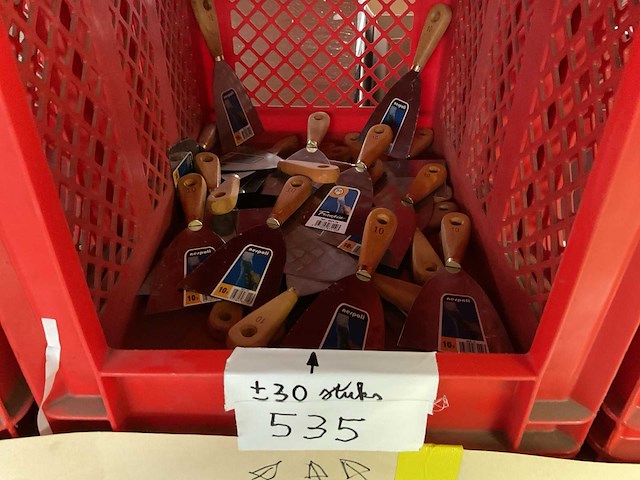 30 inox plamuur messen - afbeelding 1 van  4