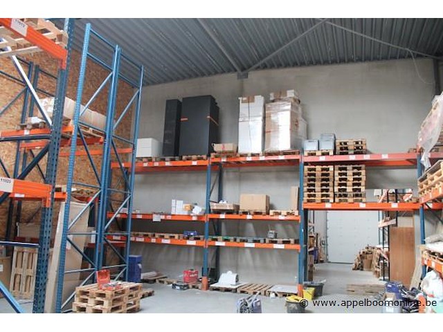 30 meter diverse palletstelling bestaande uit 19 staanders en 56 leggers (koper dient zelf de stelling leeg te maken) - afbeelding 3 van  3