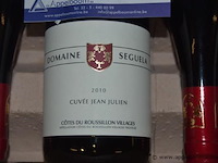 30 rode flessen wijn domaine seguela cuvée jean julien 2010, côtes du roussillon villages appellation protégée, 750ml - afbeelding 2 van  2