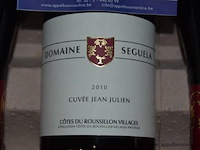 30 rode flessen wijn domaine seguela cuvée jean julien 2010, côtes du roussillon villages appellation protégée, 750ml - afbeelding 2 van  3
