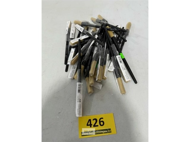 30 ronde verfborstels maat 6 - afbeelding 1 van  3