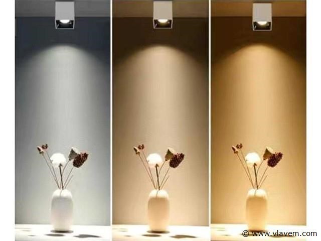 30 x downlight fitting – opbouwarmatuur – gu10 – vierkant – wit/bruin - afbeelding 2 van  4