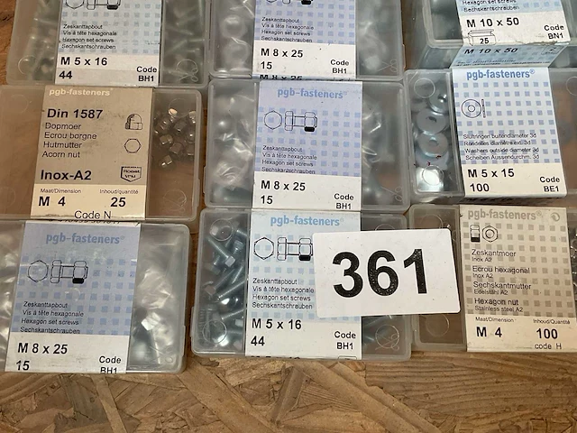 30 x dozen dopmoeren; zeskanttapbout; sluitringen; schroefbouten - afbeelding 2 van  7