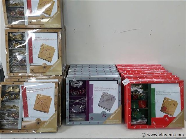 30 x kerstkaarten met enveloppe 10 stuks - afbeelding 1 van  2