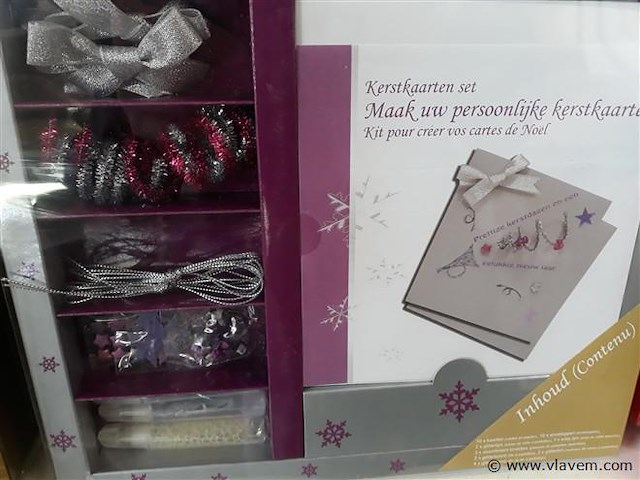 30 x kerstkaarten met enveloppe 10 stuks - afbeelding 2 van  2